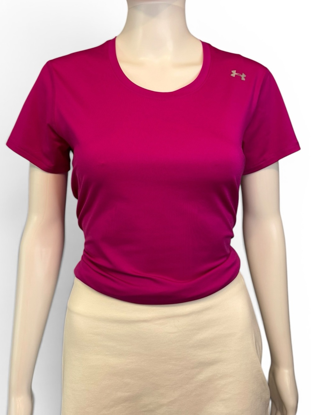 Under Armour Women’s Fuchsia Crew Neck Short Sleeve Tee